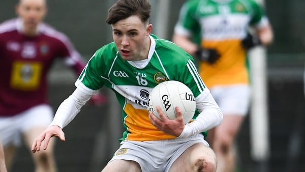 Cian Johnson in action for Offaly U20s