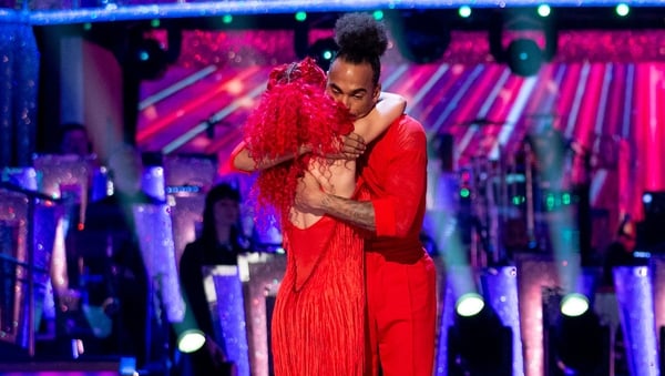 Dev Griffin with professional dance partner Dianne Buswell - 