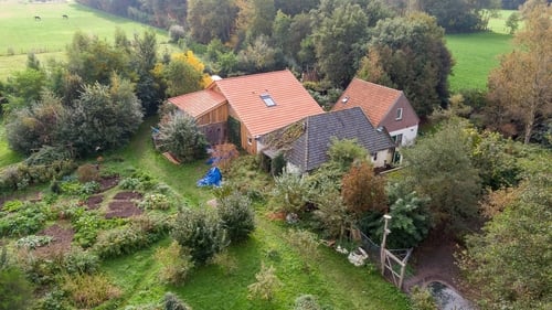The family were found in this house near the village of Ruinerwold
