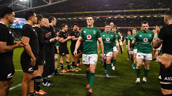 Ireland beat New Zealand the last time the sides met in 2018