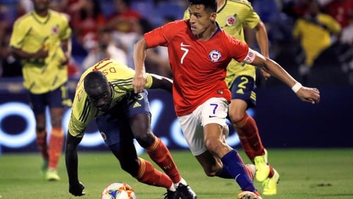 Alexis Sanchez sustained his injury in Chile's 0-0 draw against Colombia in a friendly on Saturday