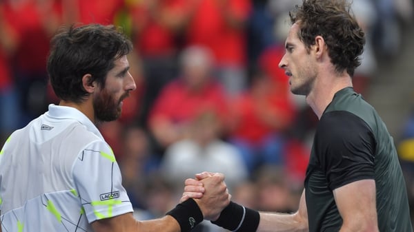 Uruguay's Pablo Cuevas was no match for Andy Murray, who is continuing his recovery from hip surgery