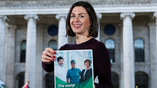Aoife Beirne, Chief of Staff at An Post, at the launch of the company's first Gender Pay Gap Report