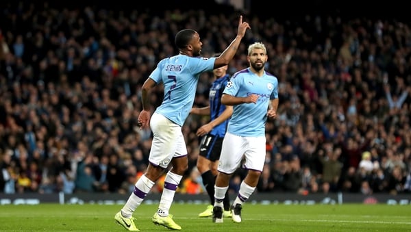 Raheem Sterling and Sergio Aguero scored all five of City's goals