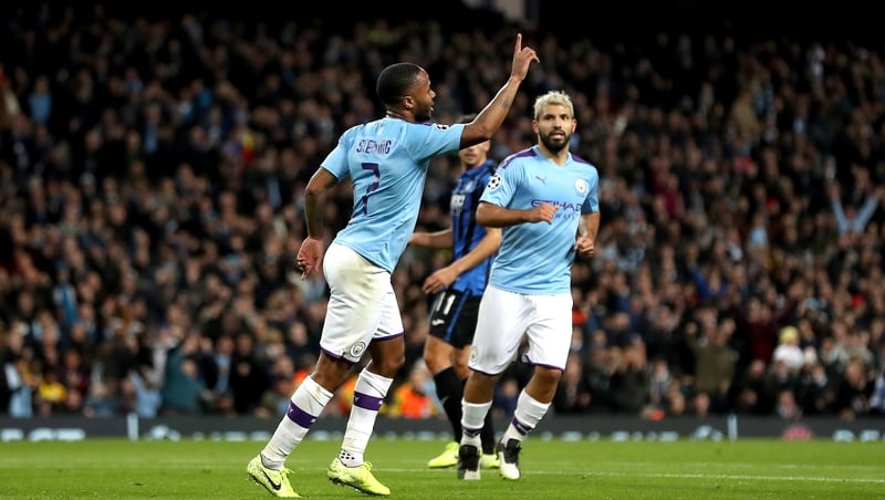 Sterling hits hat-trick as City annihilate Atalanta