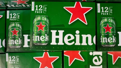 Heineken said its third-quarter sales rose by less than expected