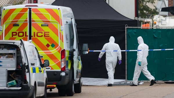 39 bodies were found in a refrigerated container at an industrial park in Essex in October