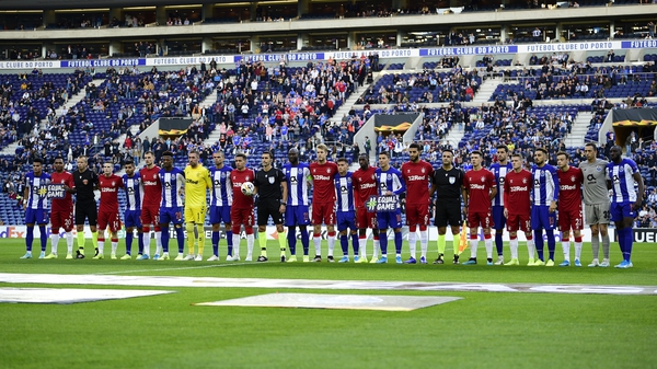 Porto and Rangers prior to their Europa League clash