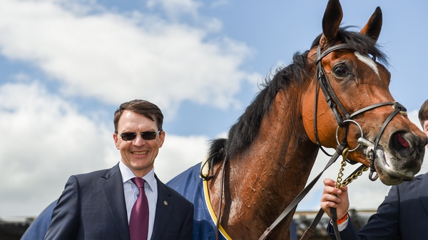 Magical with trainer Aidan O'Brien after winning the Tattersalls Gold Cup at the Curragh