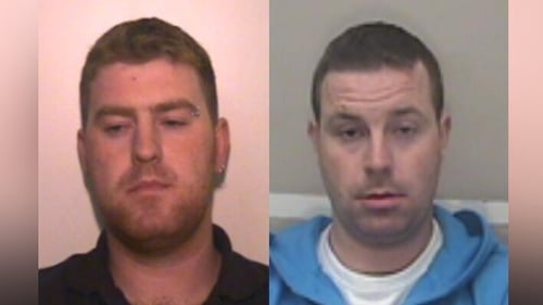 Ronan Hughes (left) and his brother Christopher Hughes are wanted by Essex Police on suspicion of manslaughter and human trafficking
