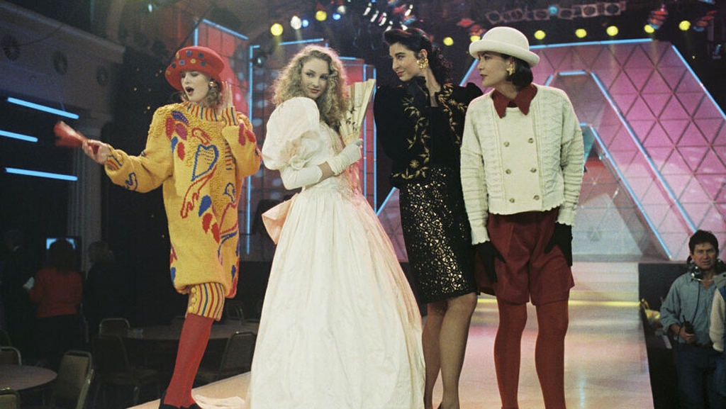 Models at 'The Late Late Show Fashion Awards' 1989 © RTÉ Archives 2162/081