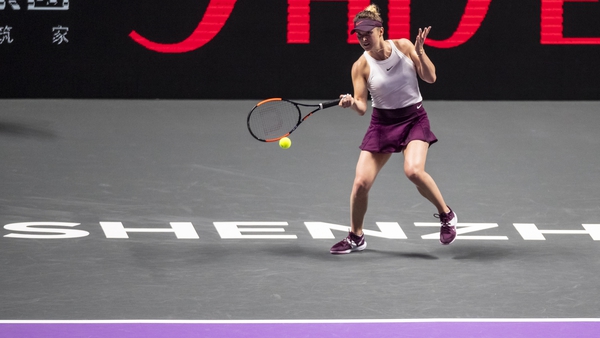 Elina Svitolina broke Simona Halep on four occasions en route to a straight-sets win