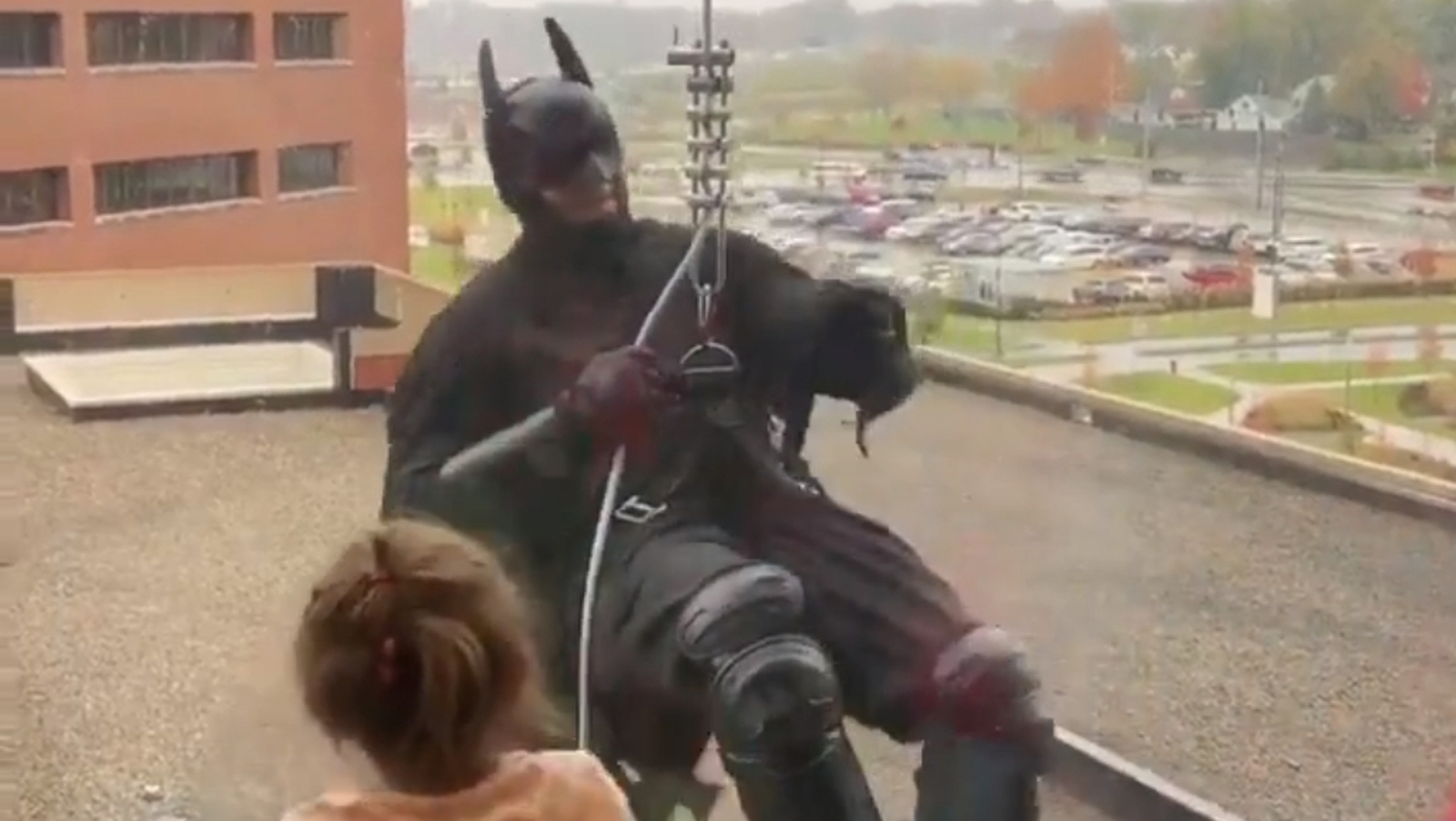 Batman' visits kids in Ohio hospital for Halloween