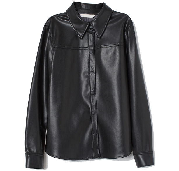 H&M Imitation Leather Shirt