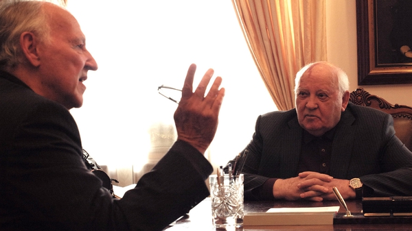 Head to Head: The great German film director Werner Herzog in one of the interviews for Meeting Gorbachev