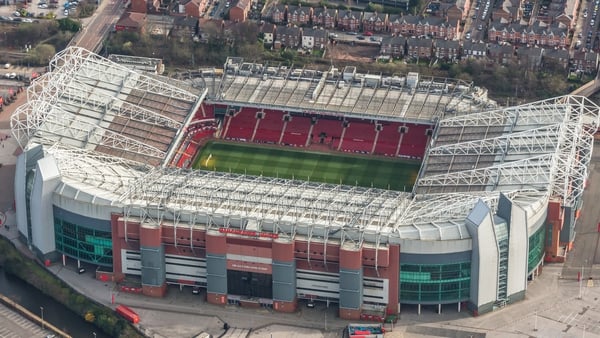 Old Trafford, the home of Manchester United