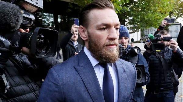 Conor McGregor did not make any comment as he left Dublin District Court