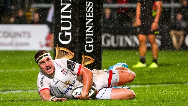 Rob Herring crosses the whitewash for Ulster