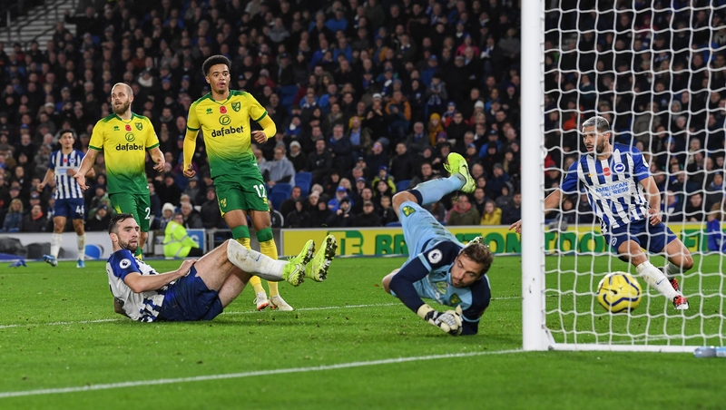 Shane Duffy sealed Brighton's win with the second goal six minutes from time