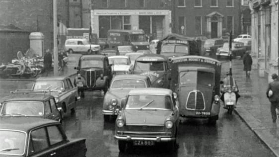 Traffic at Lincoln Place, Dublin (1964)