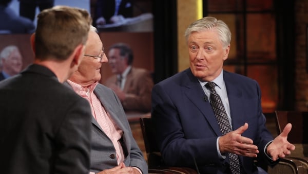 Pat Kenny with Ryan Tubridy and Mike Muprhy on The Late Late Show