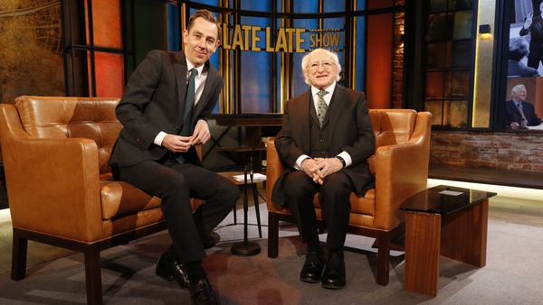 Ryan Tubridy with President Michael D Higgins