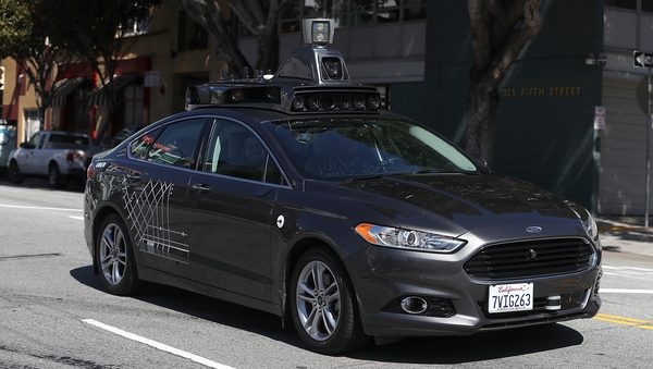 An Uber self-driving car seen in San Francisco - the programme resumed several months after the Arizona incident