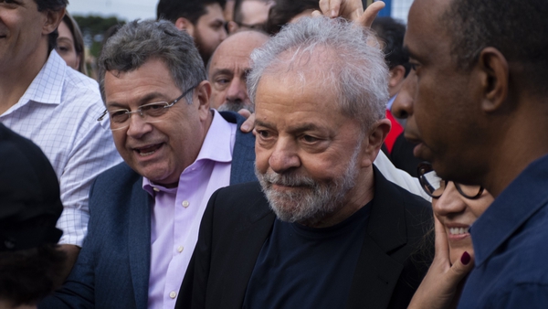 Lula's highly anticipated exit came hours after his lawyers requested the immediate release of the 74-year-old