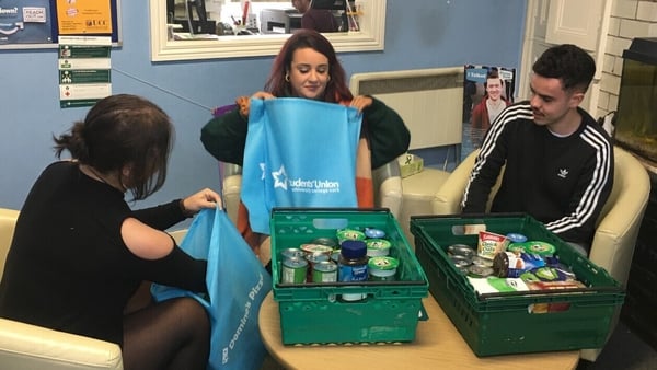 The UCC Students' Union founded the food bank in response to the financial hardships expressed by students