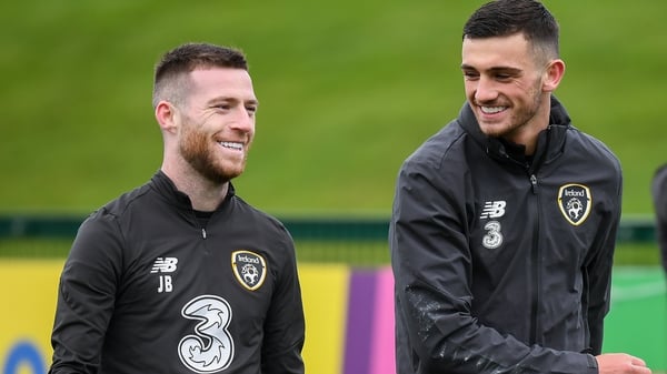 Thick as thieves - Jack Byrne and Troy Parrott made their first senior Ireland start in the same game