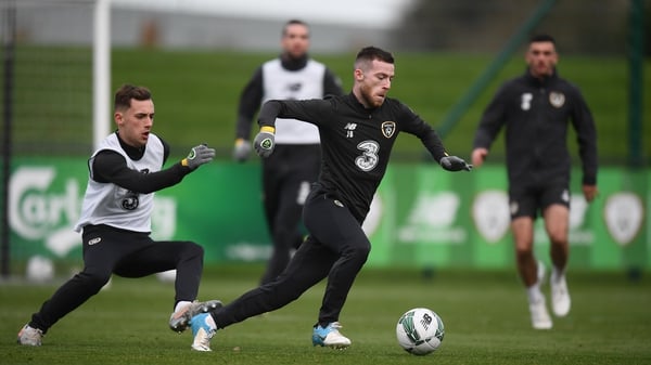 Byrne gets away O'Connor in training this week