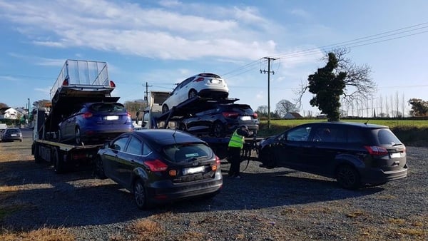 The items seized included six vehicles (Pics: An Garda Síochána)