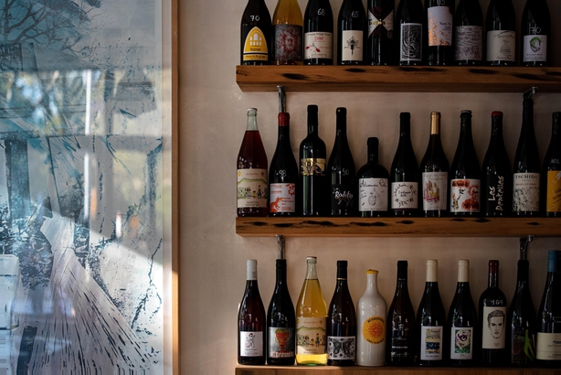 Rhodora wine shelves