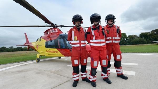 The rapid response air ambulance service came into operation last August and has already completed hundreds of missions