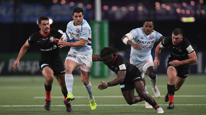 Finn Russell Saracens were soundly beaten in Paris this afternoon