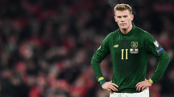 Derry-born James McClean after the Republic of Ireland's Euro 2020 qualifier against Denmark in Dublin in November 2019. Photo: Seb Daly/Sportsfile via Getty Images