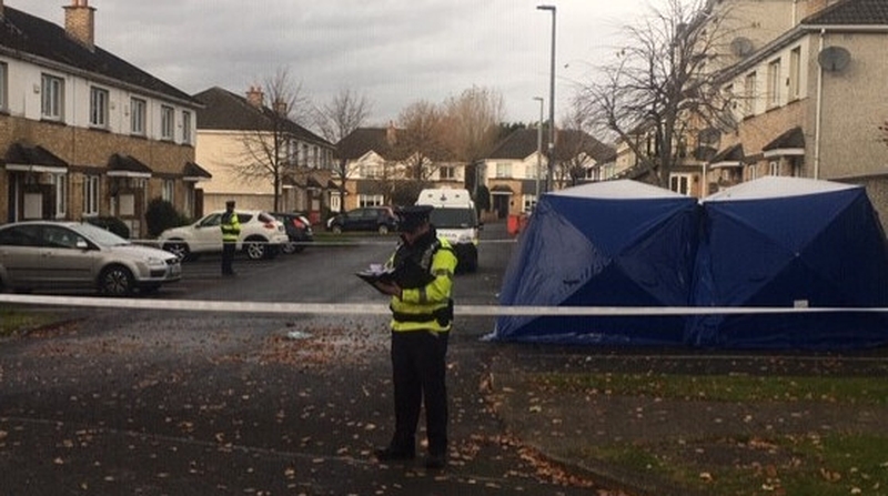 The man's body remains at the scene