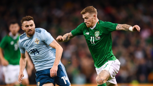 Ireland will be hoping James McClean can return to fitness quickly