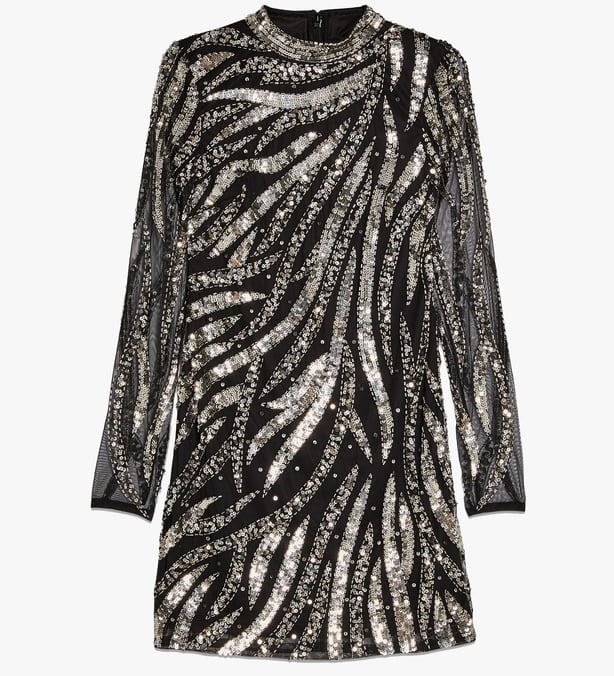 Miss Selfridge Black Sequin Mini Dress