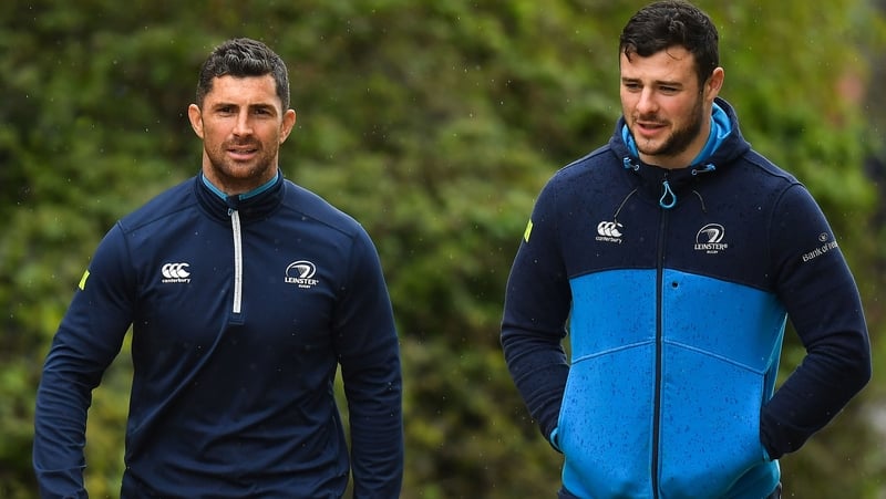 Rugby Rob Kearney (L) and Robbie Henshaw