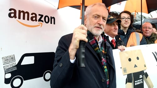Labour leader Jeremy Corbyn spoke at an election campaign stop in Sheffield