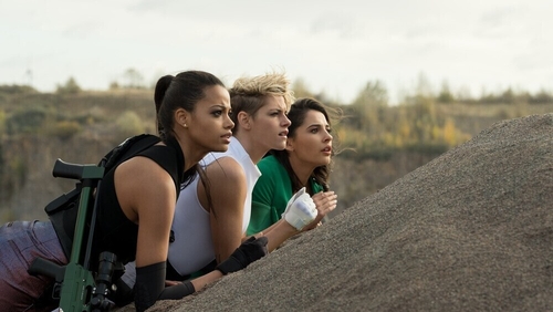 Charlie's Angels: Ella Balinska, Kristen Stewart and Naomi Scott