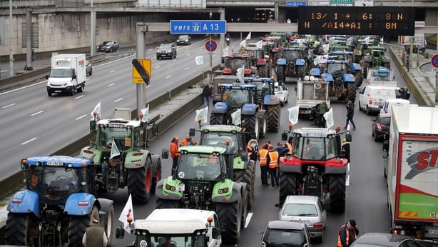 French tractors roll into Paris to protest against 'agri-bashing'