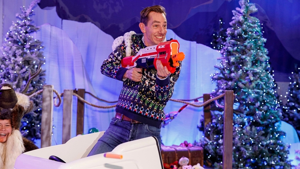 Ryan Tubridy on the set of this year's Late Late Toy Show