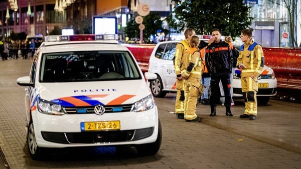 The male attacker ran off after the stabbings at a department store in the city centre's Grote Marktstraat, The Hague's main shopping area