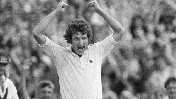 Bob Willis pictured during the Ashes in 1981