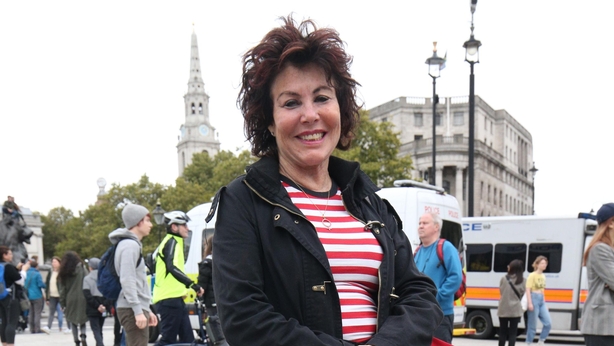 Ruby Wax during the Extinction Rebellion protest in October (Jonathan Brady/PA)