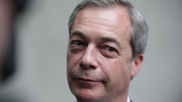 Mr Farage also said he he does not want Labour's Jeremy Corbyn in Downing Street