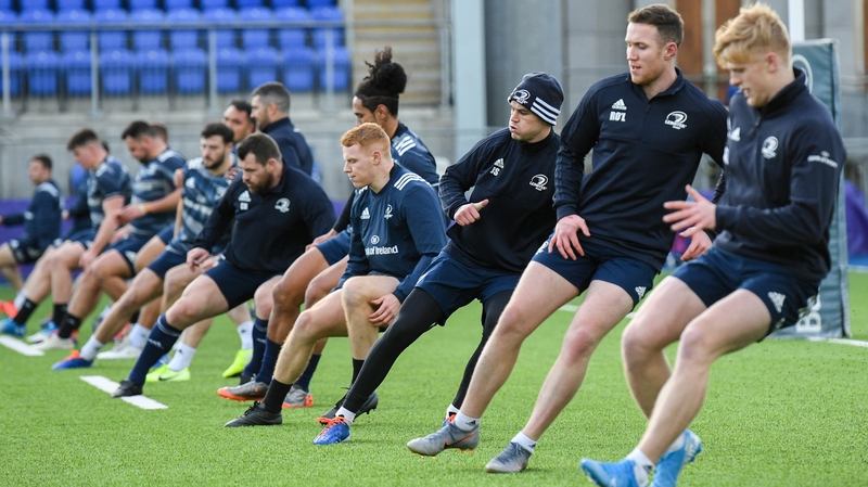 Rugby Leinster at training during the week