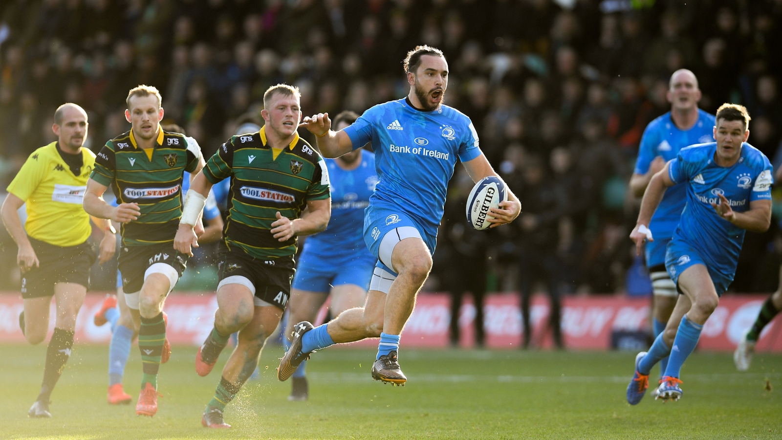 Making his 100th appearance for northampton saints hi-res stock